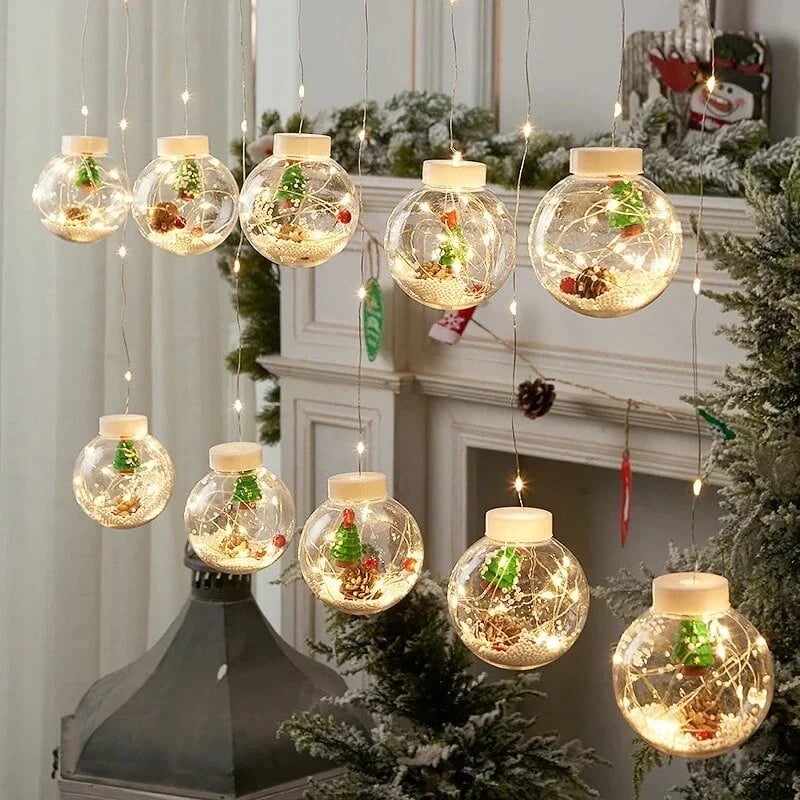 đChristmas Led Wishing Ball String Lights Decorations