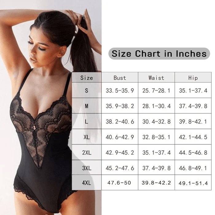 2025 summer Sexy Lace Tummy Control Bodysuit