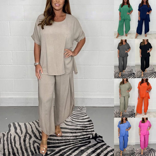 Hot Sale 48% OFF💖Floaty 2 Piece Sleeved Trouser Set