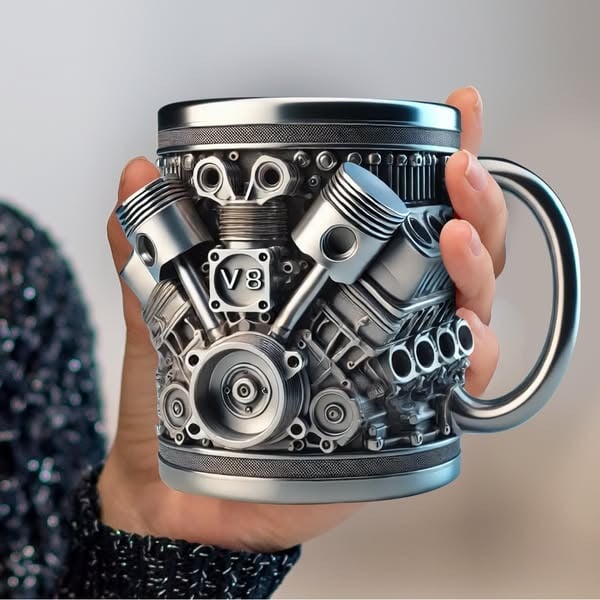 🔥Limited Edition-49% OFF🎁V8 Engine Stainless Steel Mug🚚BUY 2 FREE SHIPPING