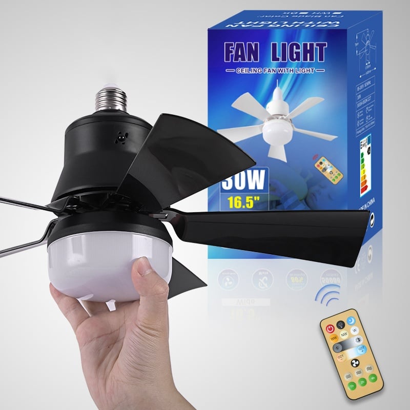 hambort™-2-IN-1 PORTABLE CEILING FAN & LIGHT with Remote Control