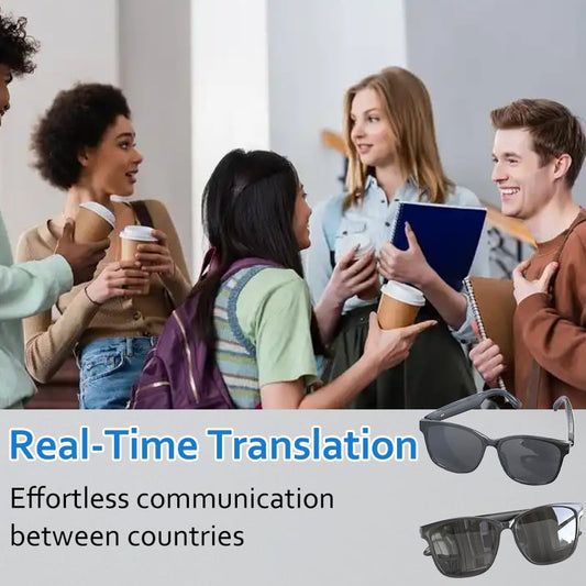 Last Day Promotion 49% OFF🔥- HY-C8 AI Wireless Bluetooth Translation Glasses