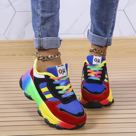 (CHRISTMAS SALE) MarleyShoes | Comfortable & Stylish Rainbow Sneakers