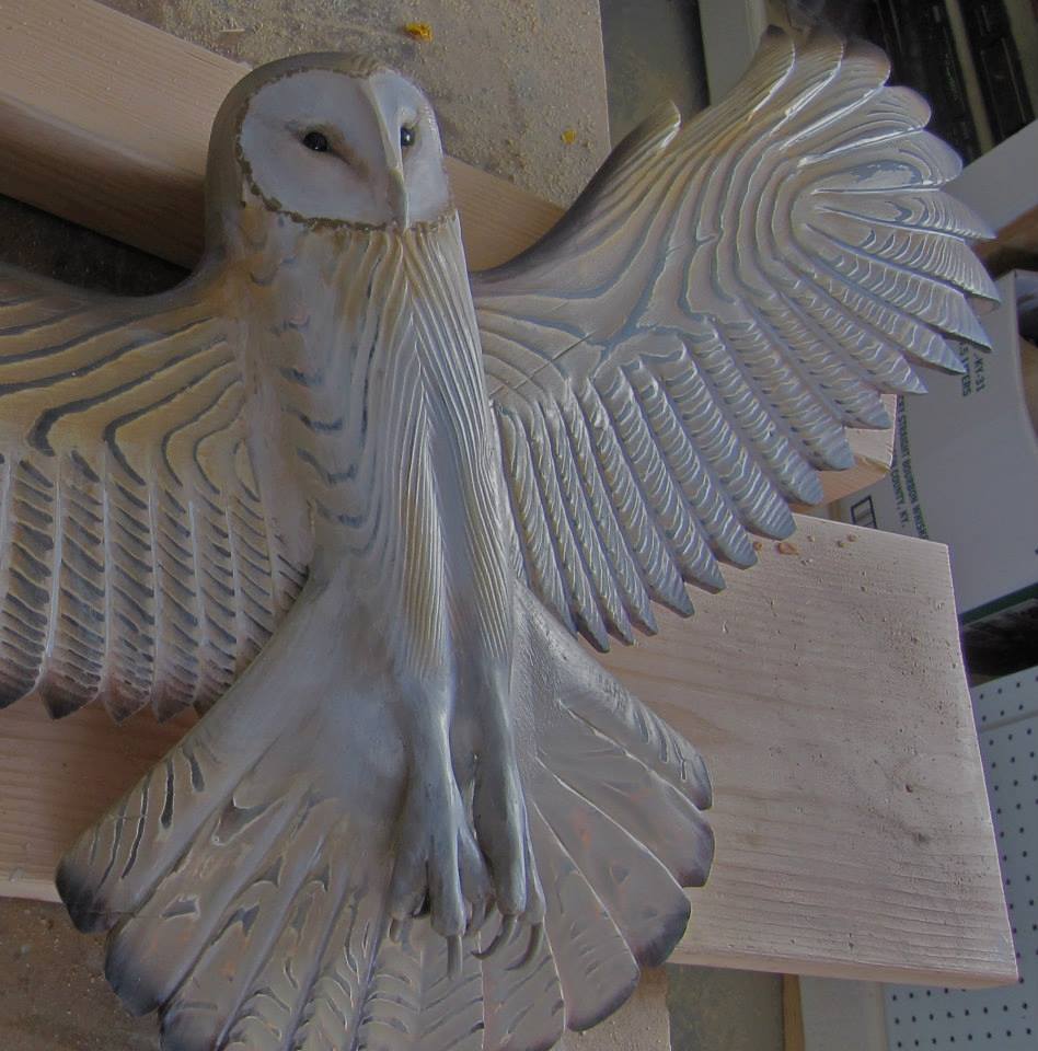 hambort™-Barn Owl Wall Art - Hand Carved Art