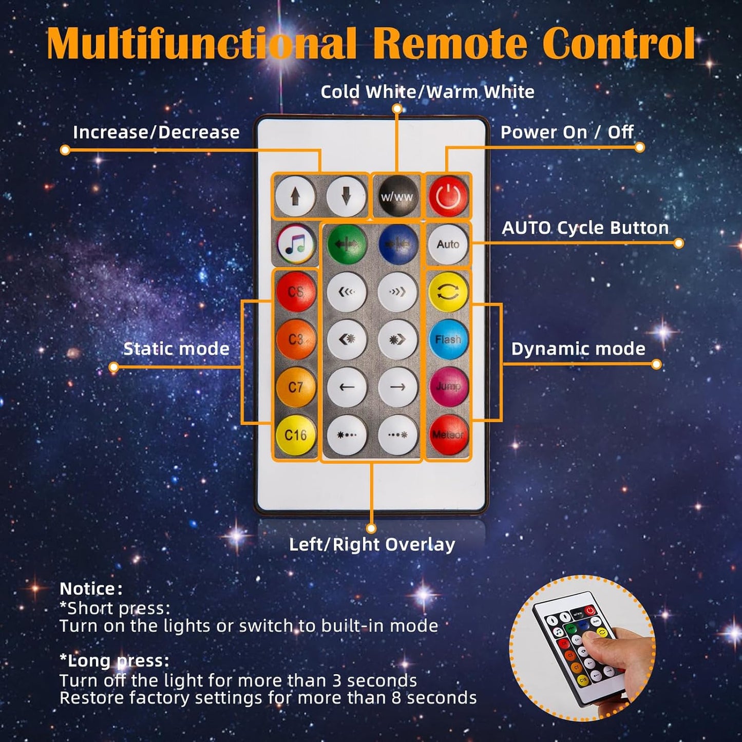 hambort™-LED Smart Explosion Starlight-Bluetooth Control