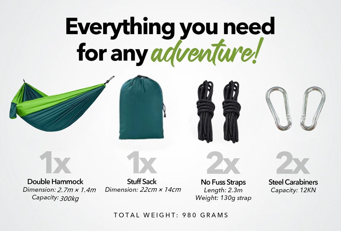 hambort™- Camping Hammock with Straps Bundle