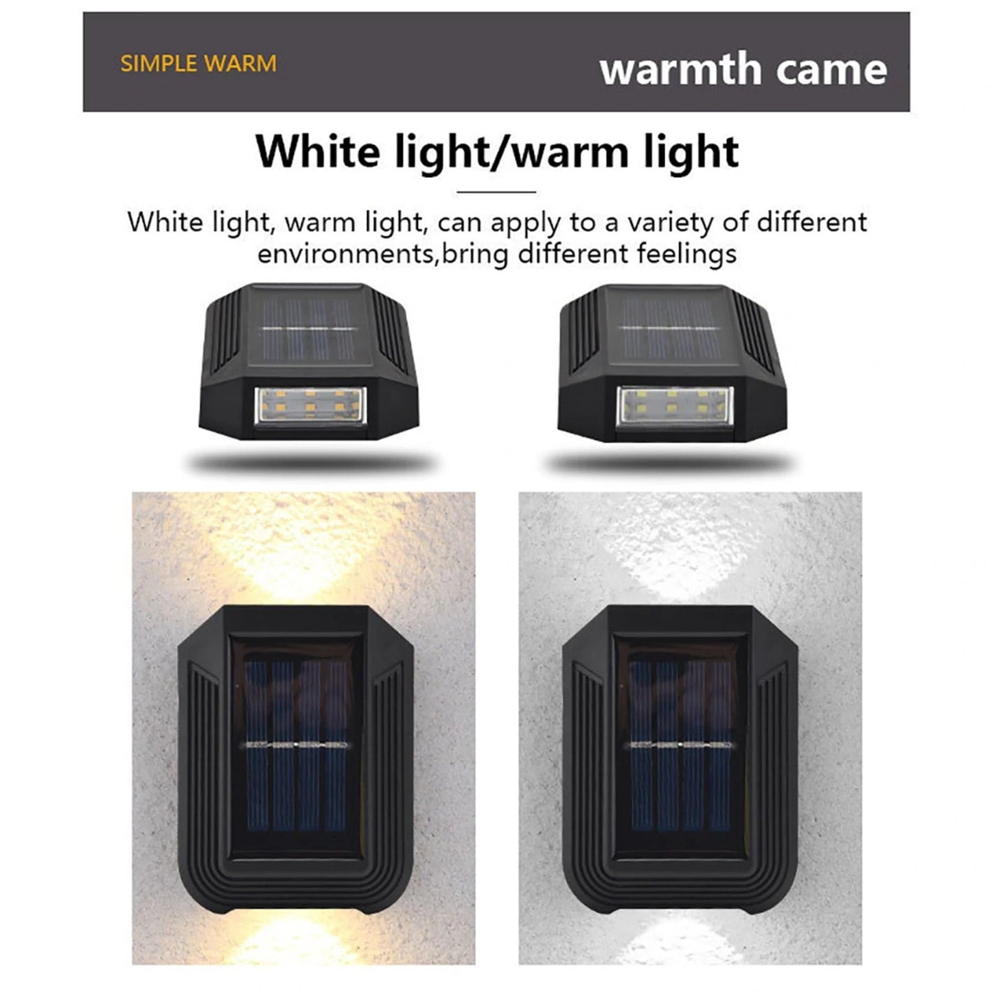 hambort™-Waterproof Solar Powered Outdoor Patio Wall Decor Light