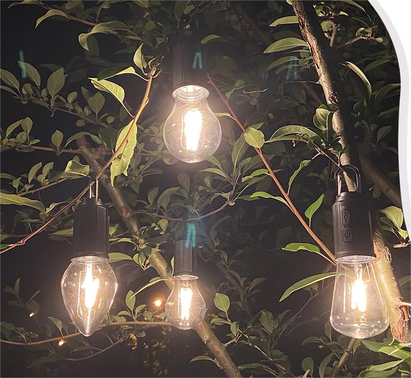 hambort™-New Outdoor Camping Hanging Type-C Charging Retro Light Bulb Lighting Decoration