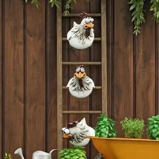 hambort™-Funny Chicken Garden Fence Decoration