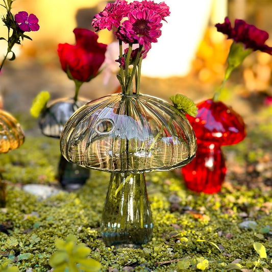 hambort™-Glass Mushroom Vases