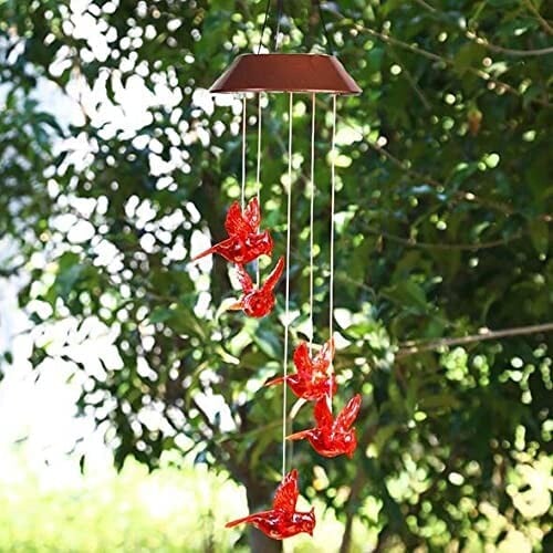 hambort™-Solar Cardinal Wind Chime Light