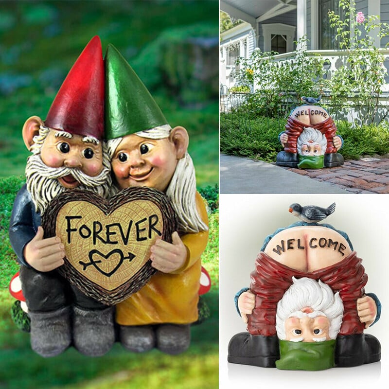 hambort™-Gnome Statue Forever&Welcome