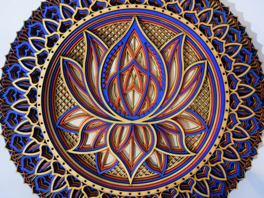 hambort™-Lotus Flower Elegant Wooden Mandala