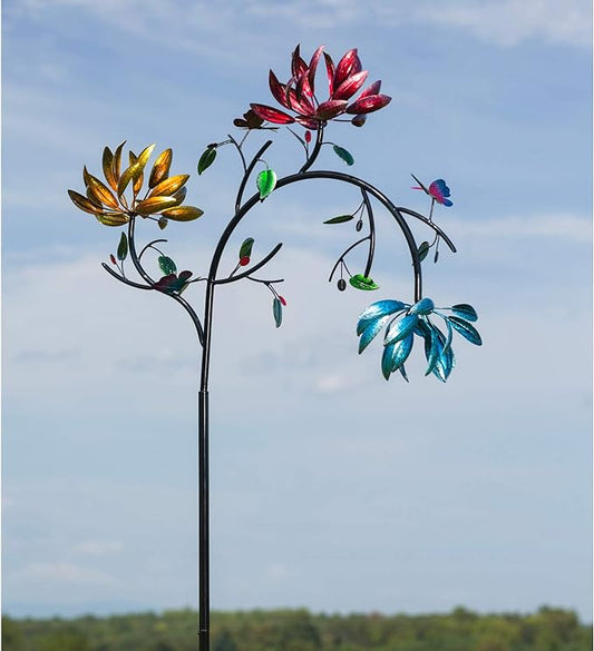 hambort™ -Beautiful Summer Multi Colored Flowers Wind Spinner