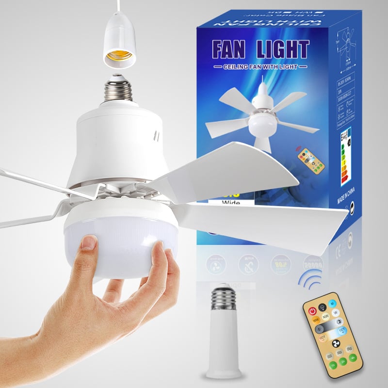 hambort™-2-IN-1 PORTABLE CEILING FAN & LIGHT with Remote Control