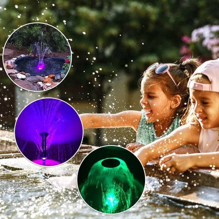 hambort™- Garden Fountain Pump with 6 LED Lights