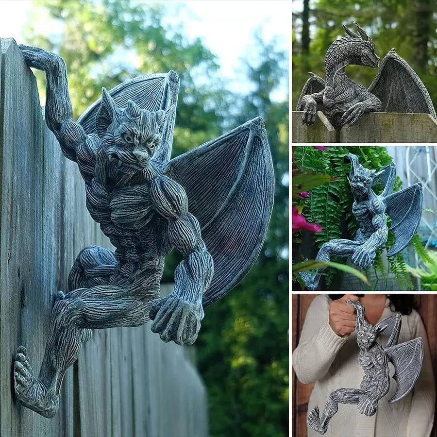 hambort™ - Dragon Winged Gargoyle Fence Hanger