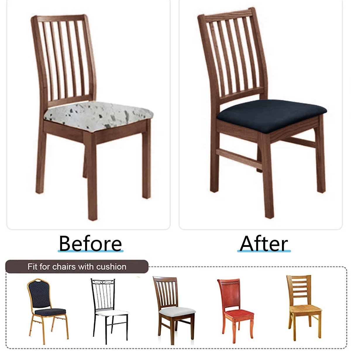 Chair Covers – Stretchy, Removable & Washable Protectors for Dining Room Chairs! 🪑