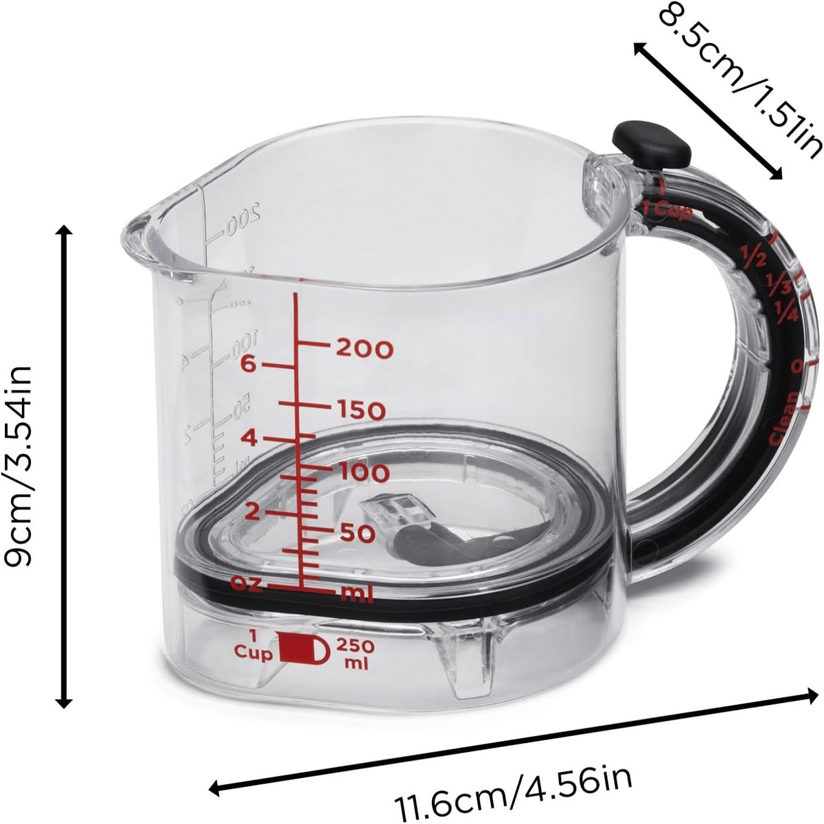 ✨4-in-1 Adjustable Measuring Cup