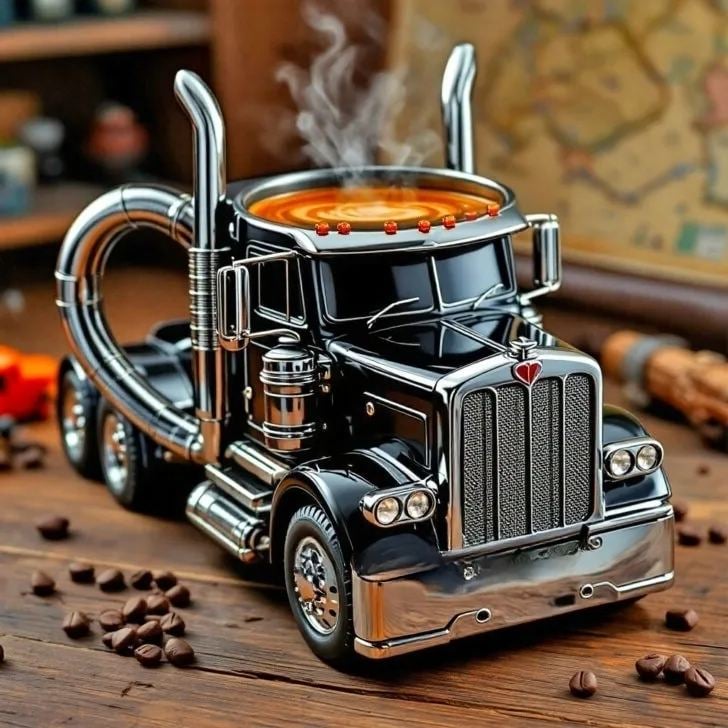 🔥Handmade truck coffee mug