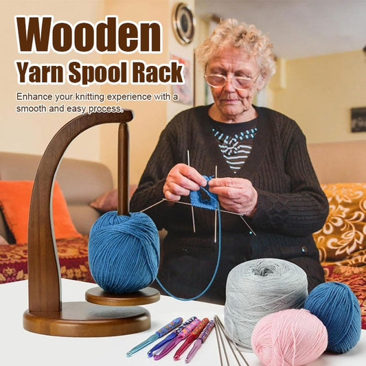 Wooden Yarn Spool Rack | Crochet Gift for Knitting Lovers💕