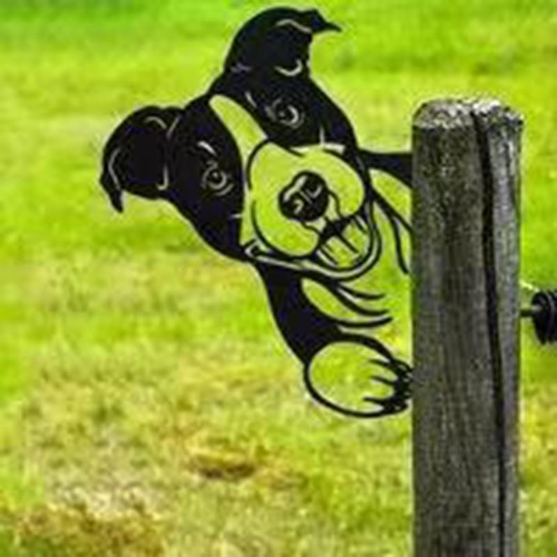 hambort™-Outdoor garden farm peeping goat metal artwork interior decoration (meaning pastoral, natural and friendly)