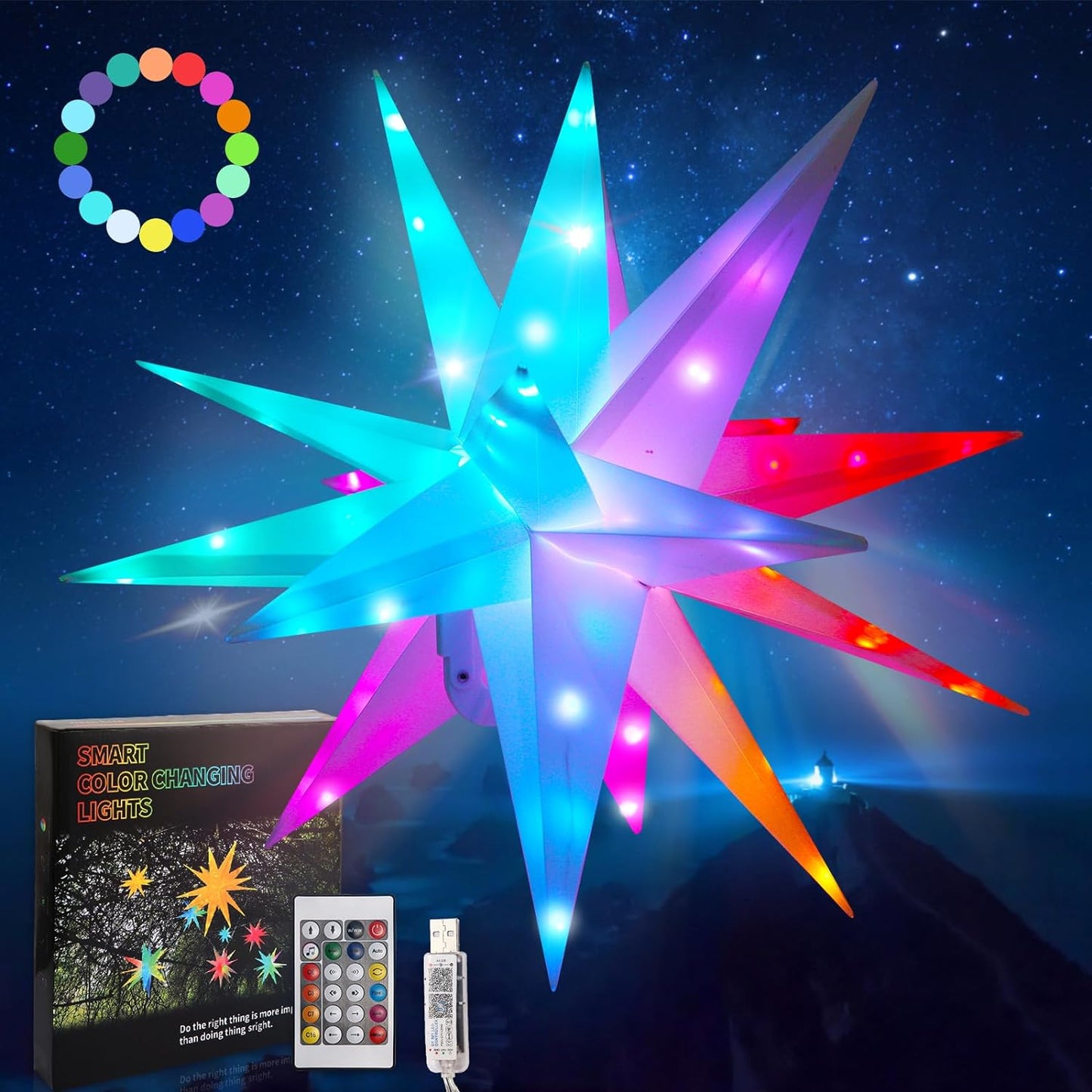 hambort™-LED Smart Explosion Starlight-Bluetooth Control