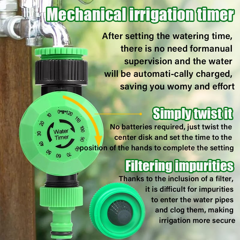 hambort™ - Mechanical Watering Hose Timer (Up to 120Min)