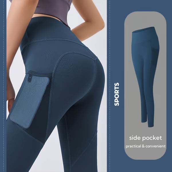 🎁Last Day 49% OFF 🔥High Waisted Side Pocket Shaping Training Leggings
