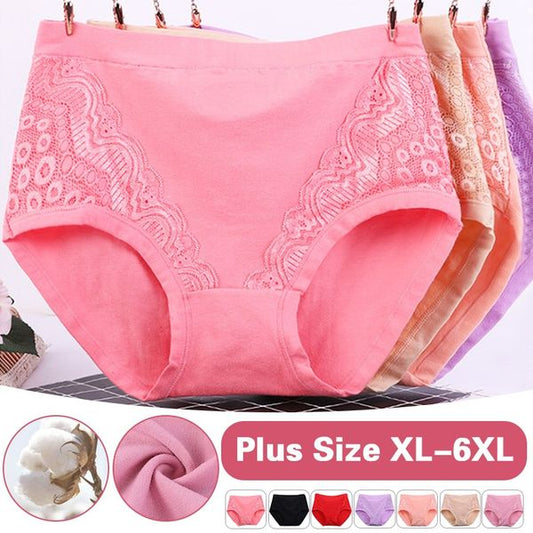 2025 Plus Size High Waist Leak Proof Cotton Panties - Hot Sale 48% OFF