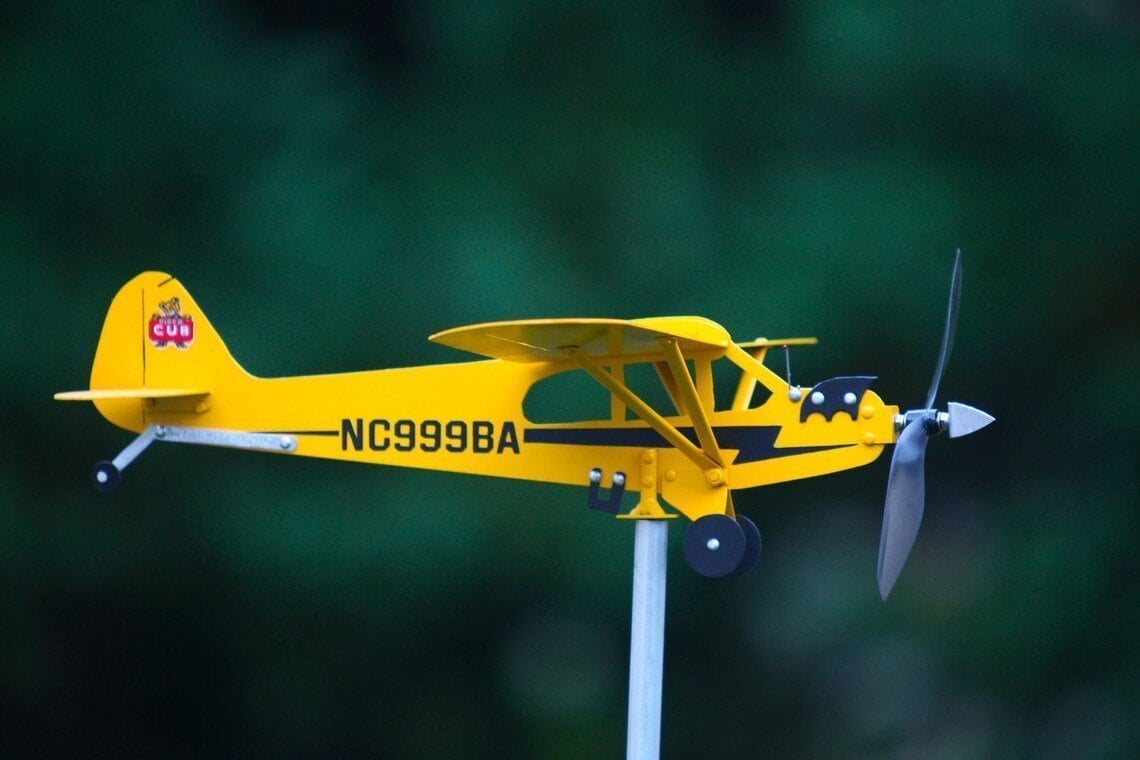 hambort™-Piper J3 Cub Airplane Weathervane - Gifts for flight lovers