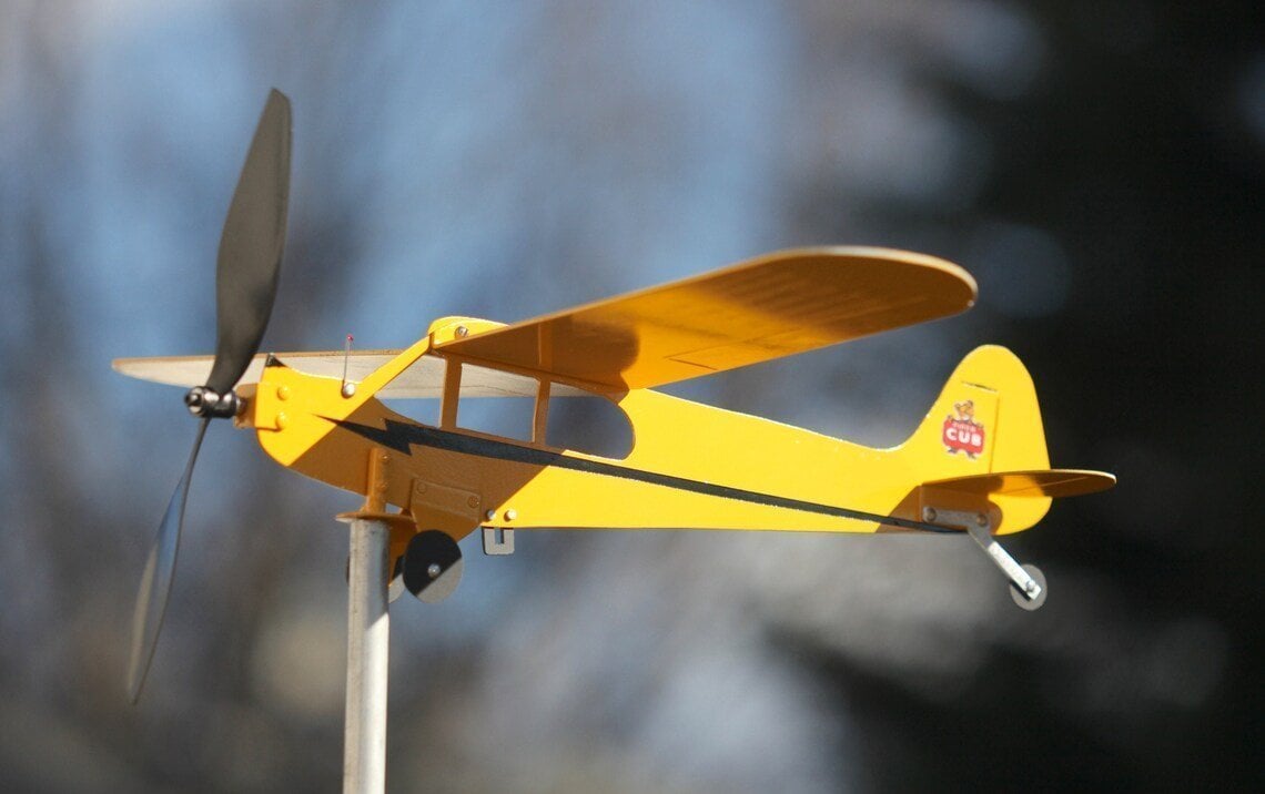 hambort™-Piper J3 Cub Airplane Weathervane - Gifts for flight lovers