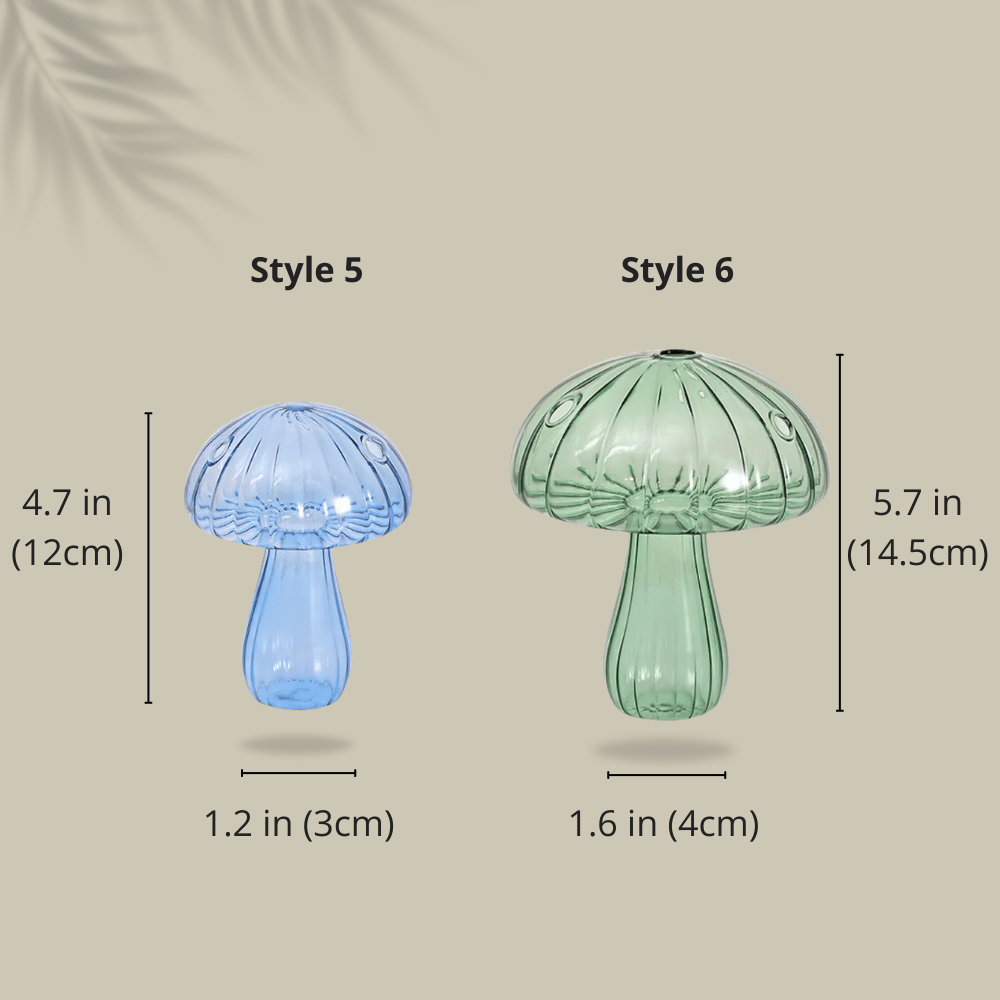 hambort™-Glass Mushroom Vases