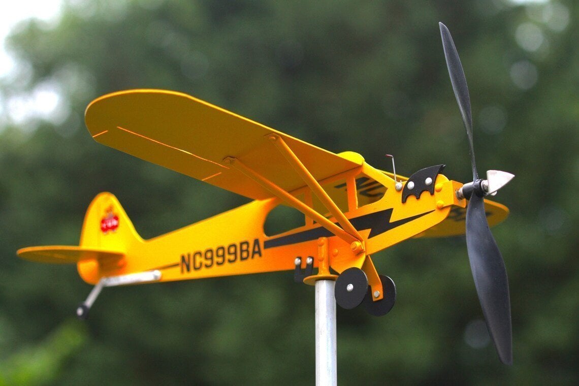 hambort™-Piper J3 Cub Airplane Weathervane - Gifts for flight lovers