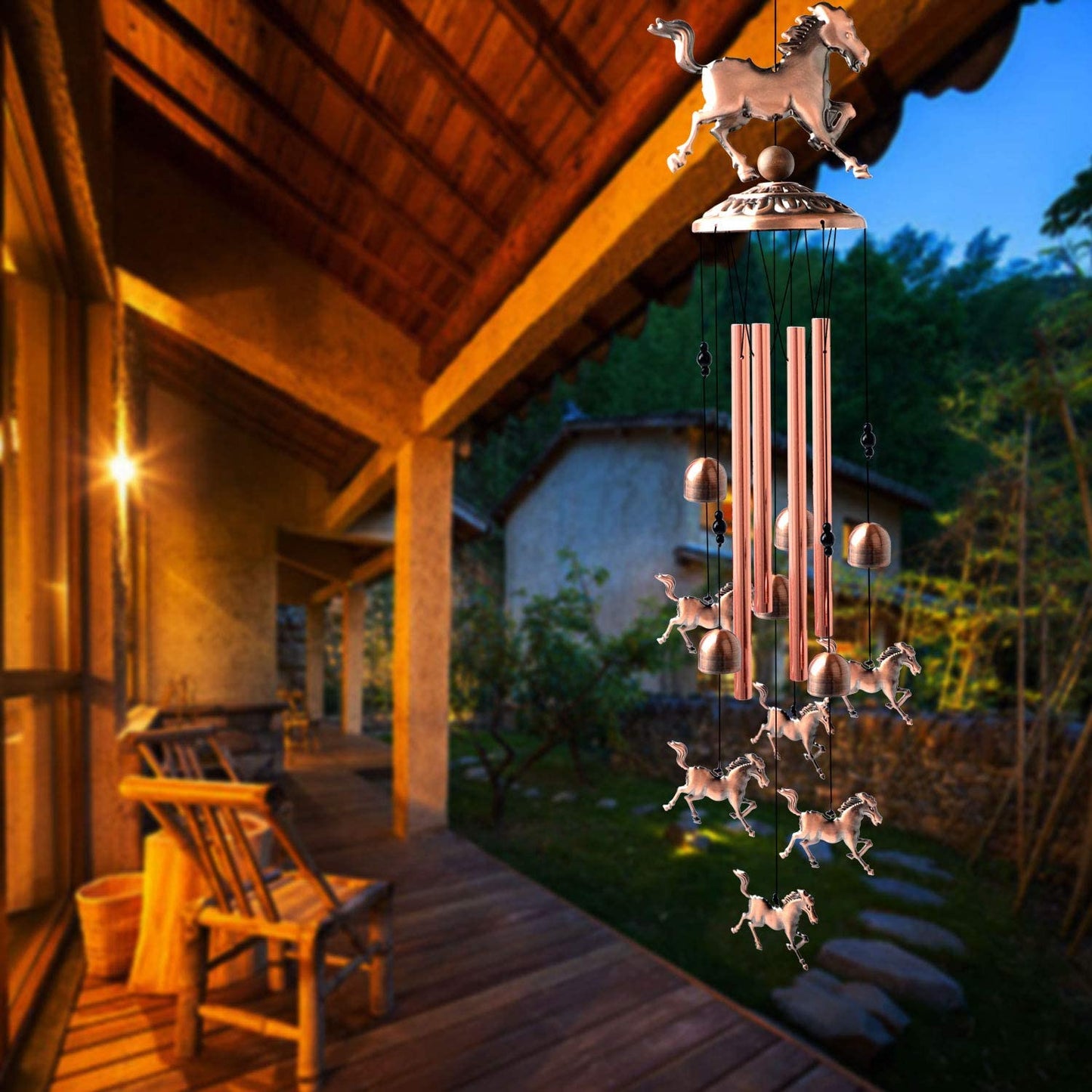 hambort™-Pure Hand-made Copper Horse Wind Chimes