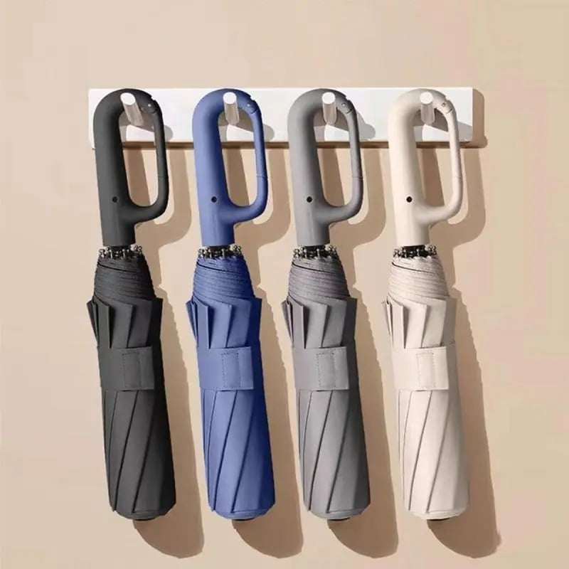 🔥🎁Automatic Folding Umbrella – Lightweight, Portable with Loop Buckle, Windproof & Waterproof